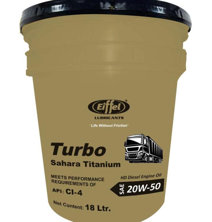 Dầu động cơ Diesel cao cấp bán tổng hợp Eiffel Sahara Titanium 20W50 CF-4 & Eiffel Vista Titanium 15W40 CF-4