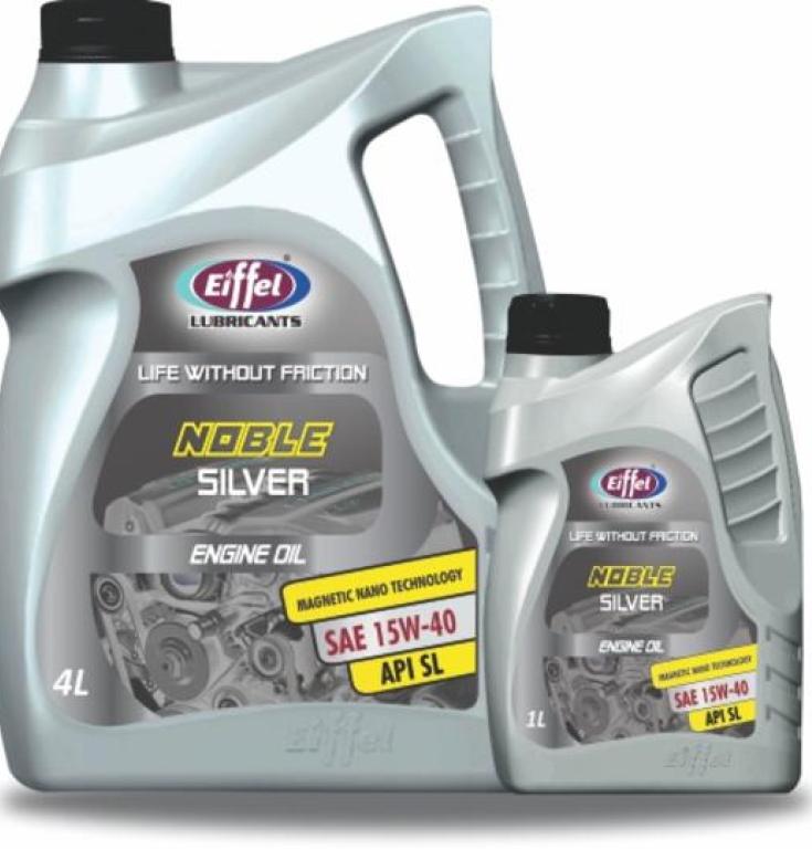 Dầu nhớt ô tô cao cấp gốc khoáng Eiffel Noble Silver 15W-40 SL/CF can 4 Lít